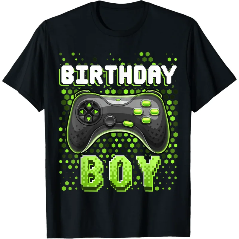 3D Printed Gamer Girl Boy T-Shirt For Men GamePad Graphic Tees Casual Oversized Short Sleeve Tops Round Neck Streetwear T Shirts