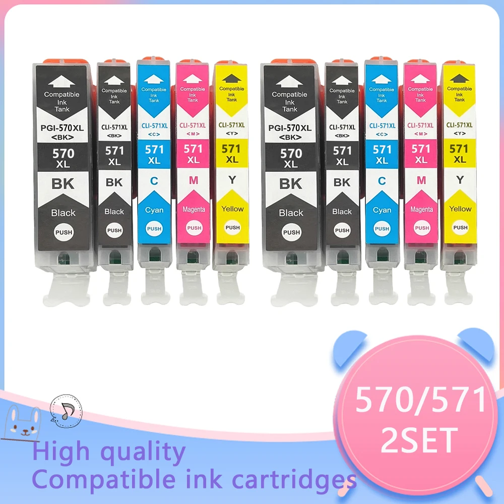 PGI570 Pgi 570 Cli 571 Inkt Cartridge Voor Canon PGI-570 CLI-571 Pixma MG5750 MG5751 MG5752 MG6850 MG6851 MG6852 TS6050 TS5050