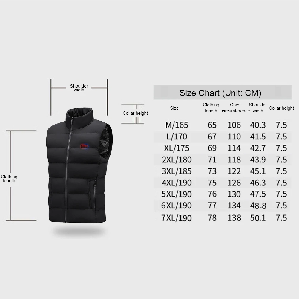 23 Areas Lightweight Heated Vest Men Women USB Heated Jacket Thermal Vest Clothes Hunting Vest Winter Heating Jacket M-7XL