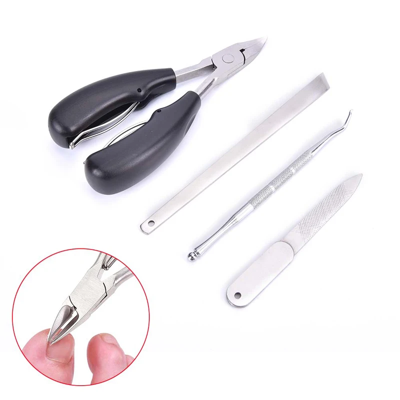 Professionele voetverzorgingsset pedicure tools set roestvrijstalen voet rasp voet dode huid verwijderaar schone teennagel verzorgingsset