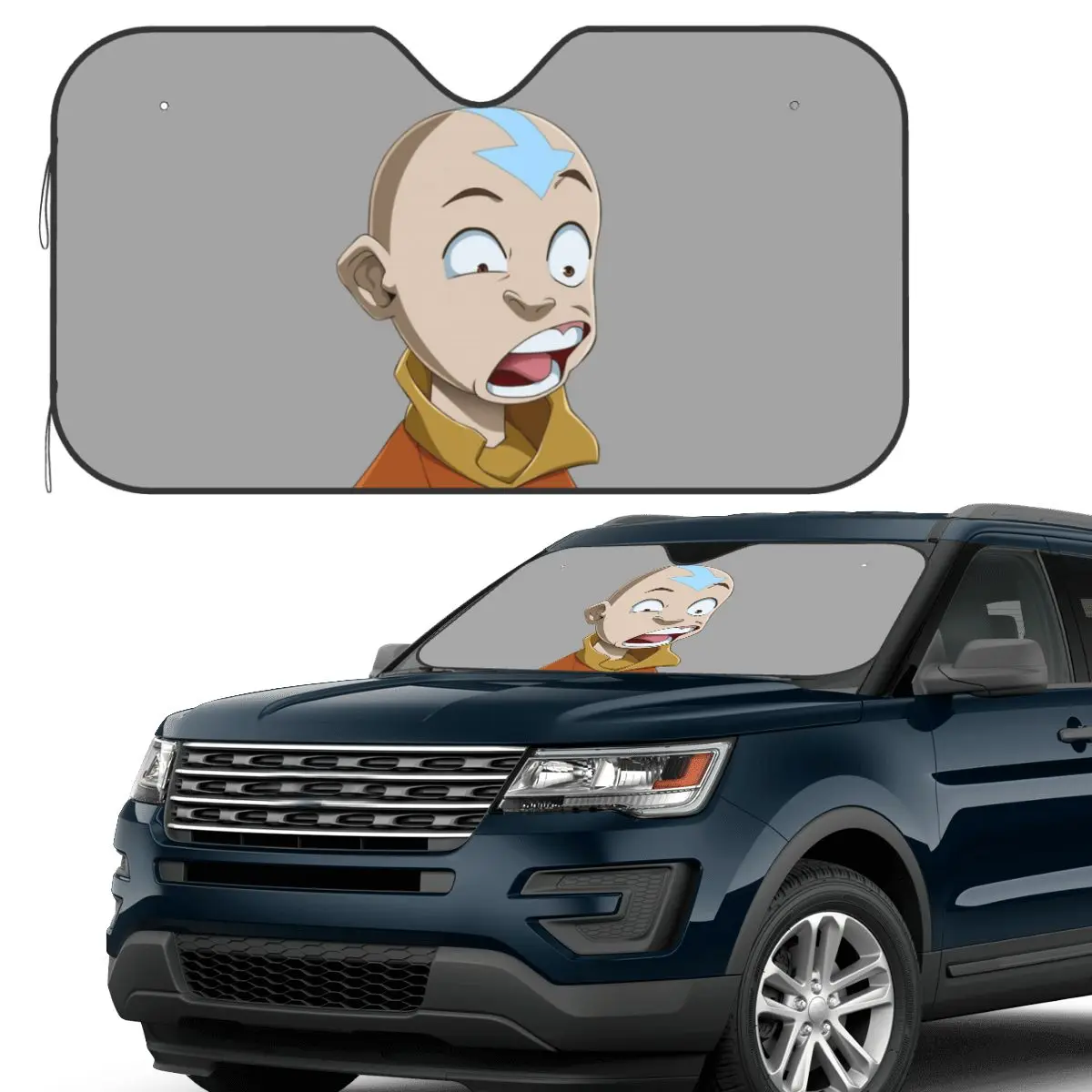 

Avatar The Last Airbender (1) Sunshade Windscreen Car Front Windshield Window Sun Visor Accessories Covers