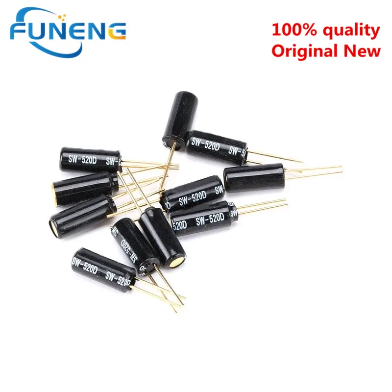 20PCS SW-200D SW-520D SW-18010P SW-18015P SW-18020P 12V Highly Vibration Switch Ball Tilt Double Bead Angle Spring Sensor