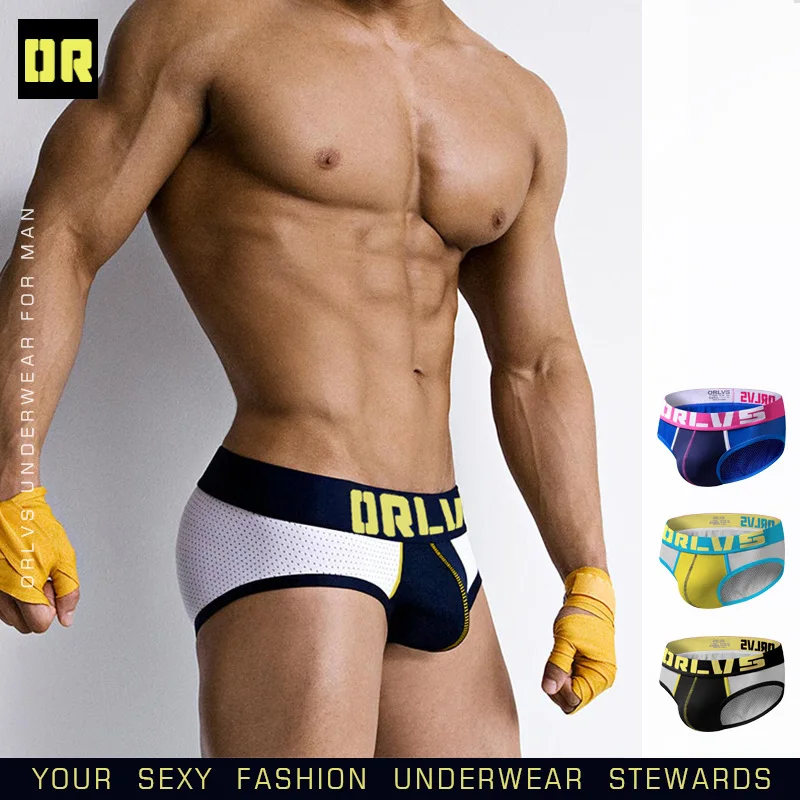 

ORLVS Briefs Soft But Not Tight Underwear Wide Crotch Breathable Nylon On The Back Not Easy To Roll The Edge Suit Sport Shorts