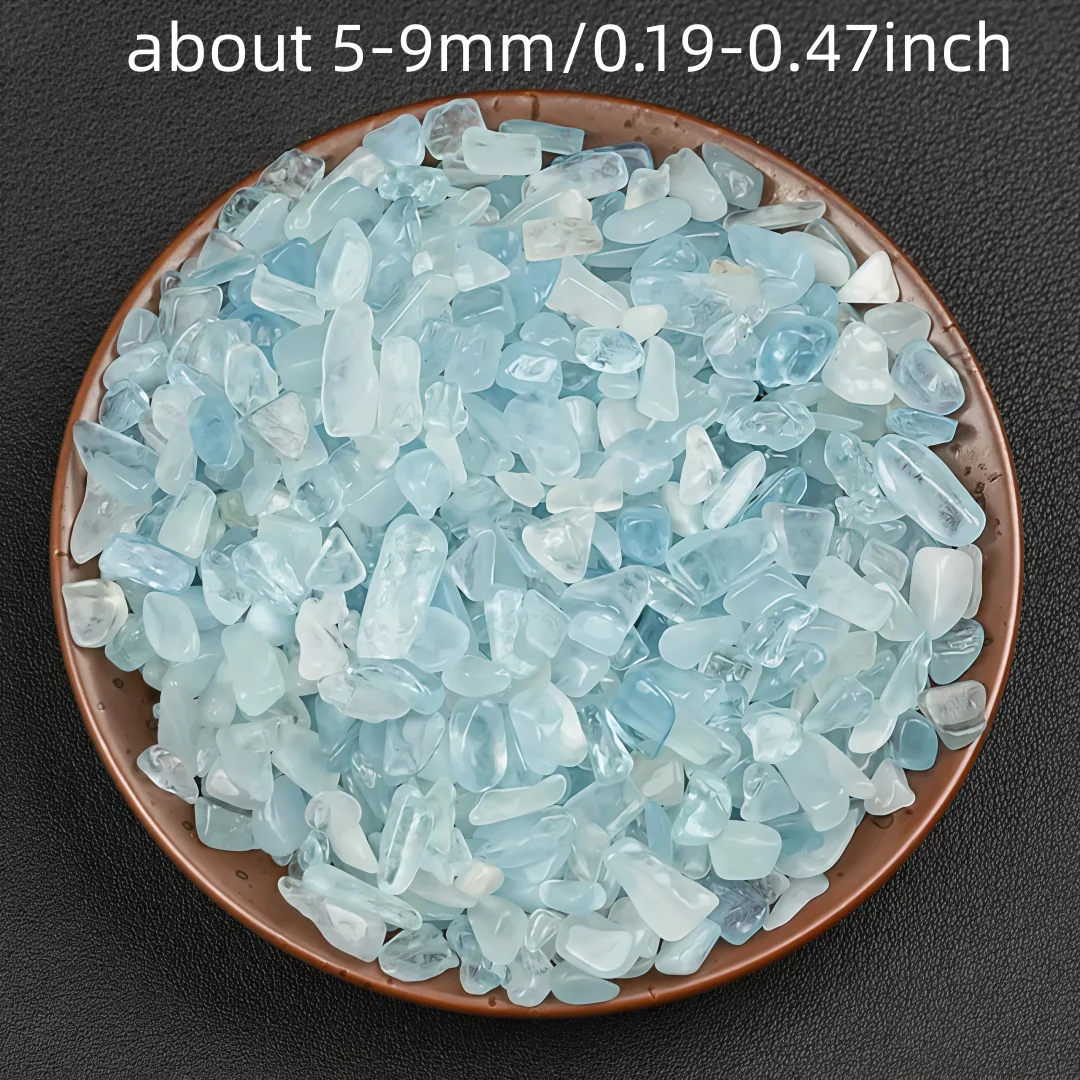Natural Aquamarine Crushed Stone, Garden Decoration, Jewelry Making, Vase Filler, Fish Tank Decoration Stone, Gift Giving view 3