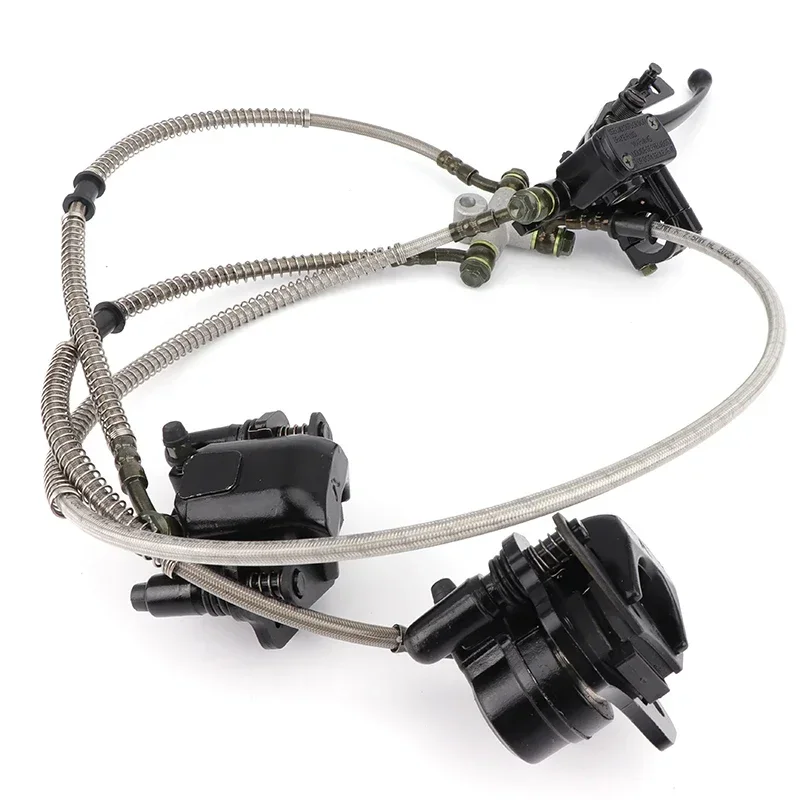 

Гидравлический двойной дисковый тормозной суппорт, главный цилиндр в сборе, подходит для 150cc 200cc 250cc ATV UTV Buggy Quad Dirt Bike, переднее колесо