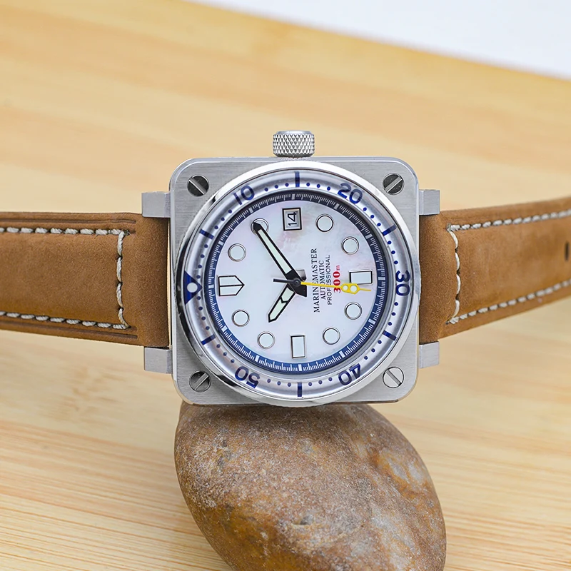 38mm Lünette Legen Sie Neue Platz Mechanische Uhren 20ATM Wasserdichte Uhr Fällen Edelstahl Fall NH35 Bewegung Uhr Kopf