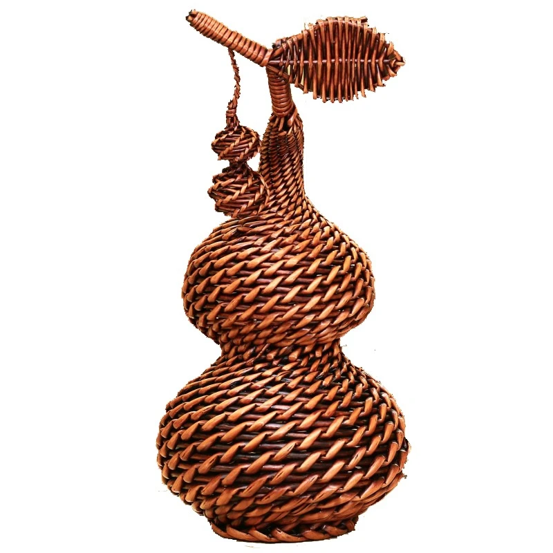 

Rattan wicker hand-woven special handicrafts home jewelry creative gifts small gourd