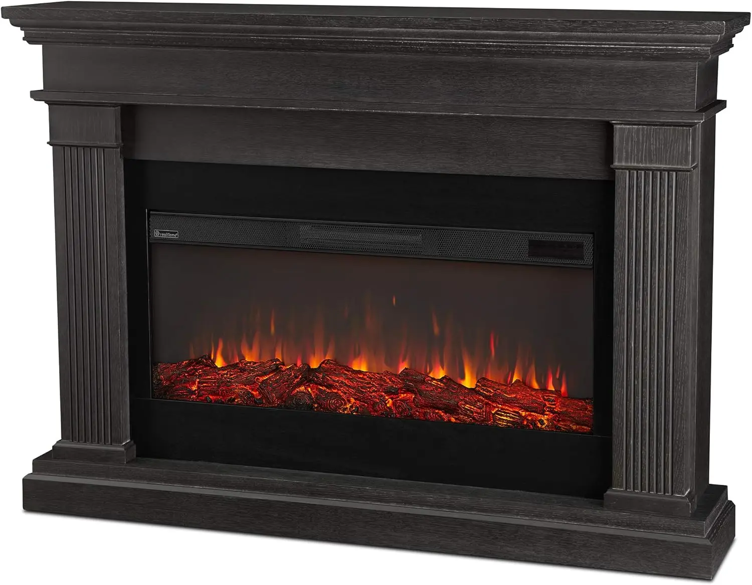 

Real Flame Beau 59" Landscape Electric Fireplace with Mantel for Living Room or Bedroom, Replaceable Fireplace Insert Heater, Re