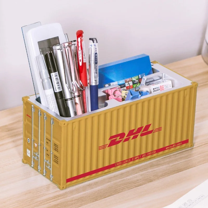 Schiffscontainer-Modell, Bürocontainer, Stiftehalter-Aufbewahrungsbox, Logistikcontainer, 1:20 Modell