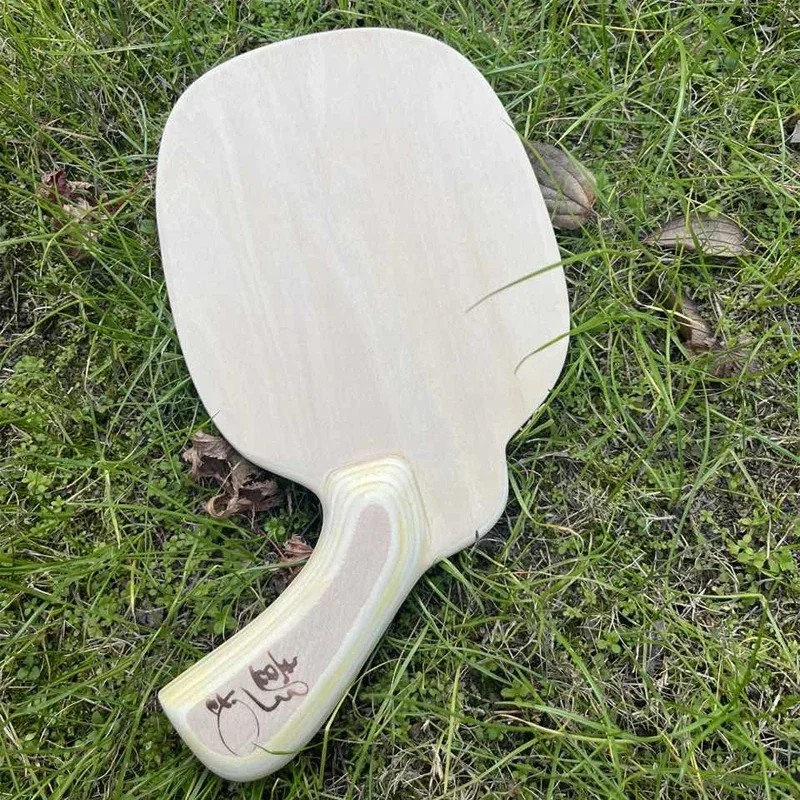 Peng Daoxiu 7-Ply Table Tennis Blade 6mm Pure Wood Special-shaped Pingpong Racket Bottom Plate Shakehand Ping Pong Paddle Board