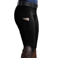 Full Seat Equestrian Breeches Navy Horse Riding Tights Pocket Hip Lift Equestrian Pants Men Women Horse Racing Trousers