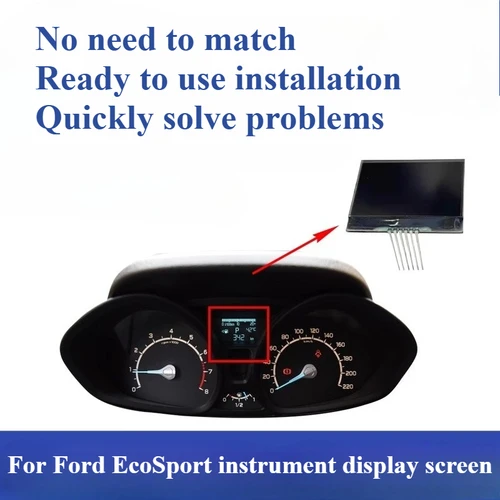 Imagen 1 del producto Para Ford EcoSport pantalla LCD en el medio del panel de instrumentos del coche aplicable al modelo 2013-2017 nuevo