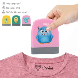 Cartoon niedliche Tiere kleines Monster Kinder Kleidung Stempel Siegel Kinder personal isierte Briefmarken Etiketten stempel, wasserdichte Etiketten