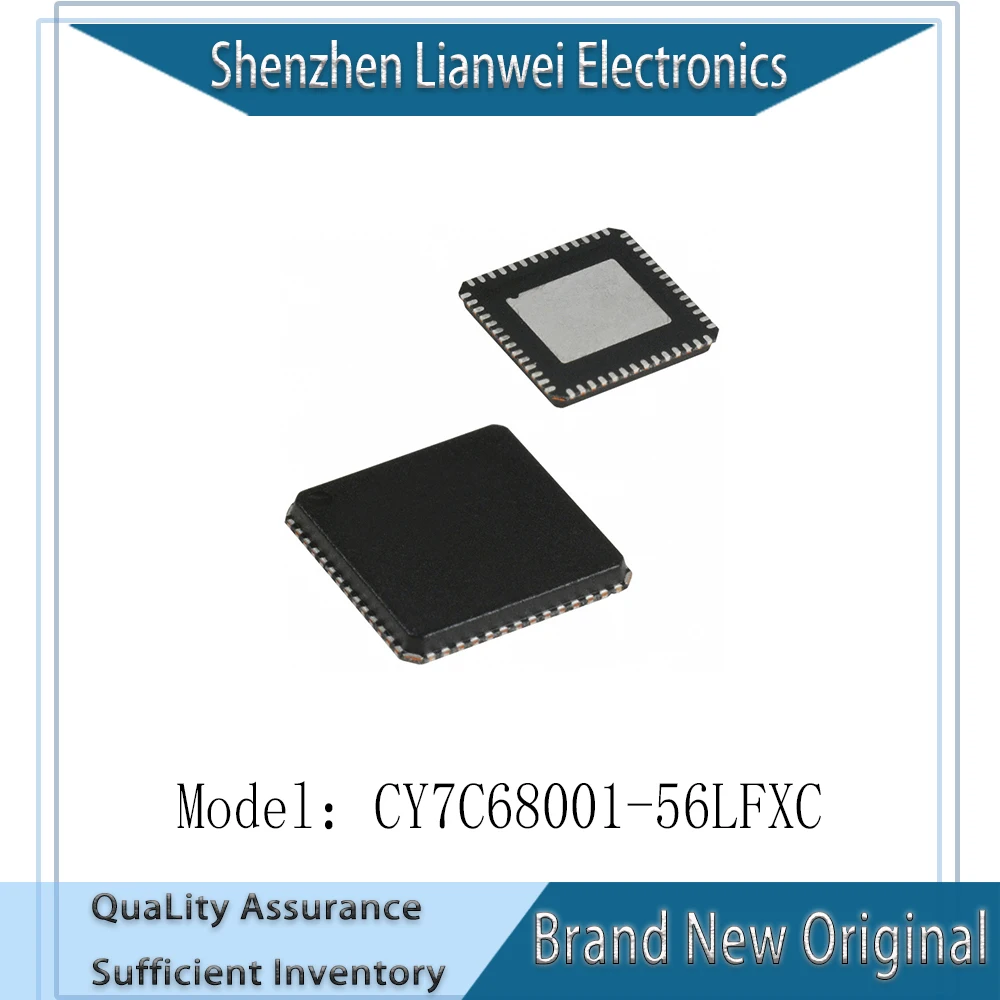 

100% New Original CY7C68001-56LFXC CY7C68001 IC Chipset VQFN-56