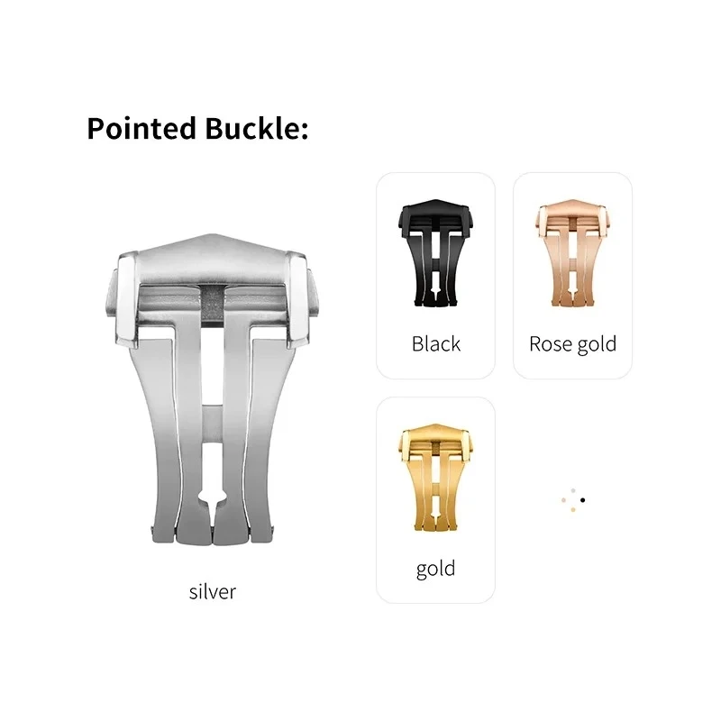 مشبك فراشة نشر سريع الإصدار لساعة أوميغا 316L تصميم أصلي من الفولاذ ملحقات مشبك قابل للطي