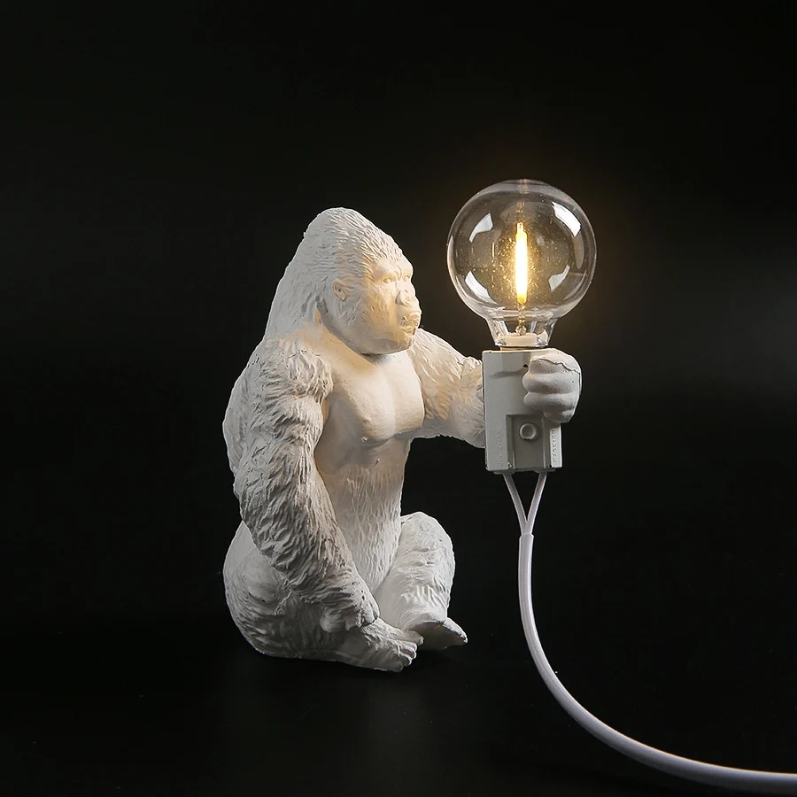 

The New Creative Animal Table Lamp Orangutan Decoration LED Nordic Gorilla Light for Office Bedroom