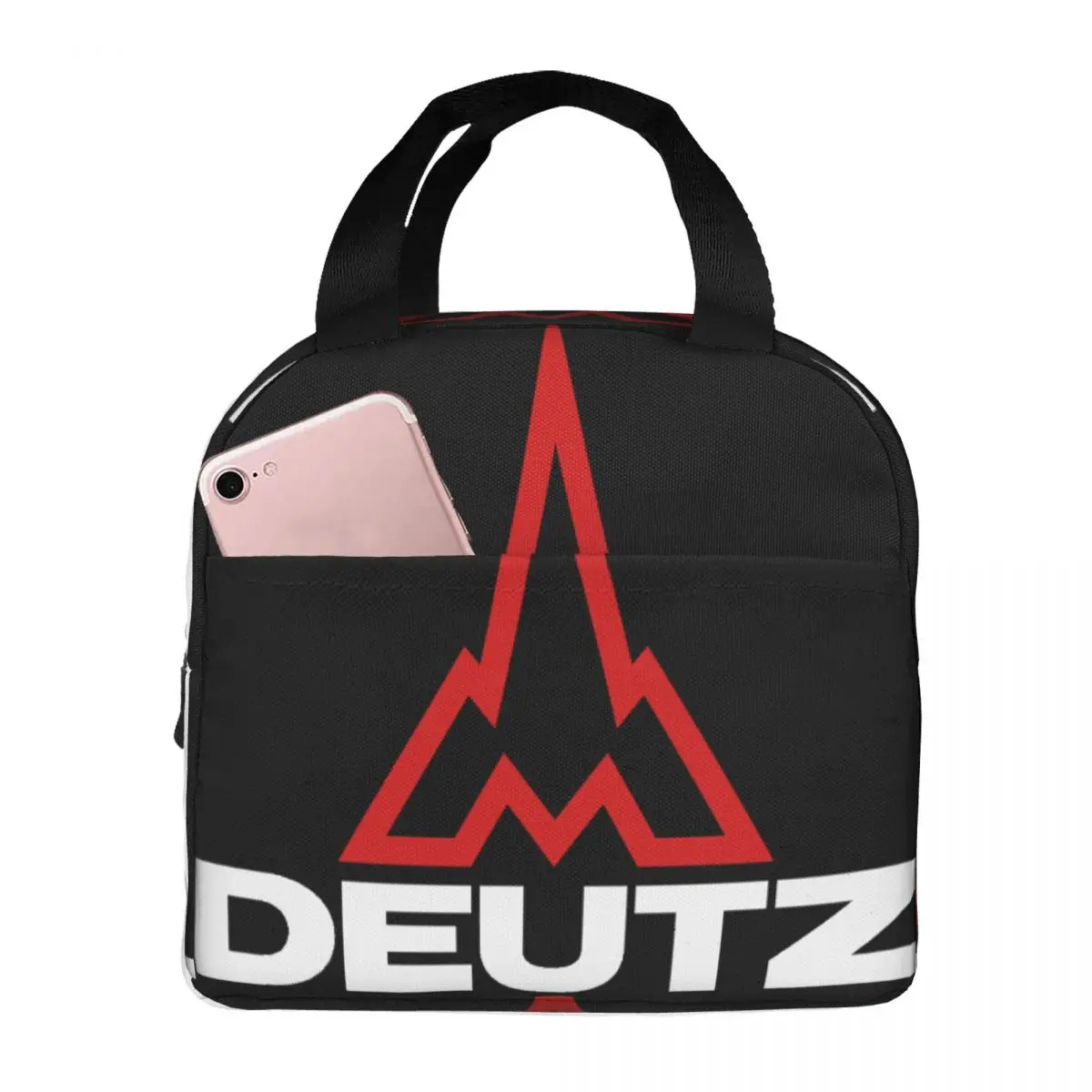 

Deutz Logo Lunch Bag Unisex Portable Cooler Insulated Lunch Box Food Bento Box