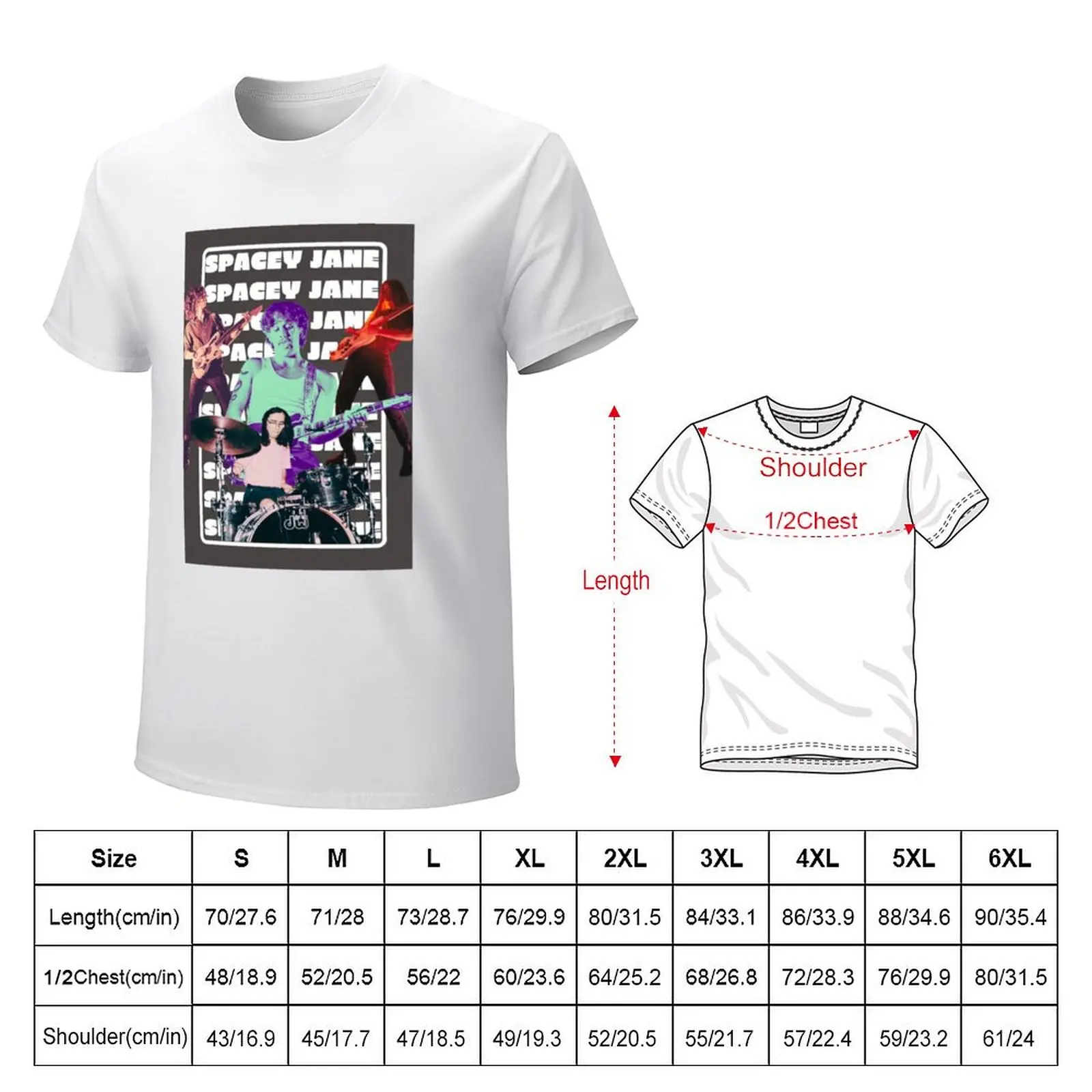 Spacey Jane DW T-shirt cute clothes funnys men workout shirt