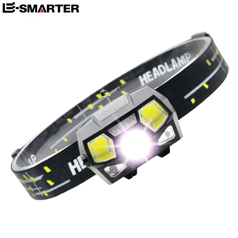Usb Charging High Light Led Waterproof Induction Headlight Running Headlight Automatic Induction Charging Fishing Light