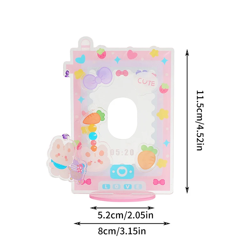 Stand Card Sleeve Cartoon Card Display Stand Photo Holder Photo Protection Photocard Frame Desktop Decoration Girls Gift