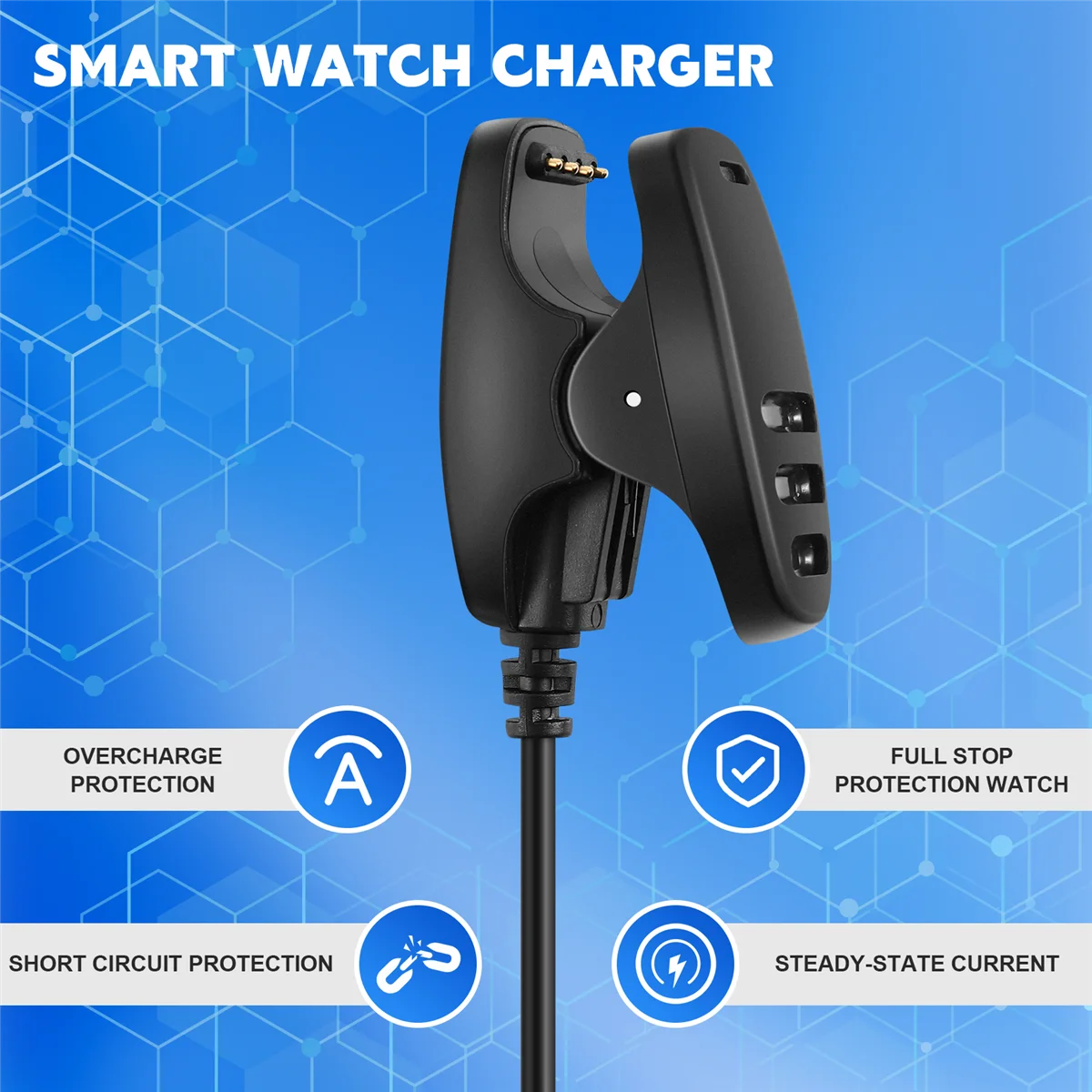 Supporto di ricarica per cavo caricabatterie USB SMIEA per Suunto 5 Traverse Alpha Smart Watch