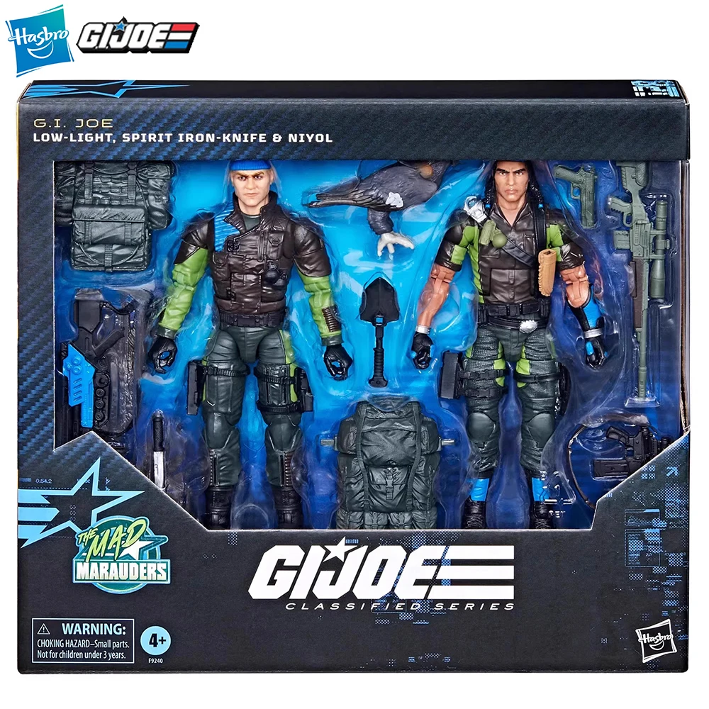 In-Stock Hasbro G.I. Joe Classified Series No.128 Low-Light, Spirit Iron-Knife & Niyol Nice 15 cm Anime Figure Model Gift Toys