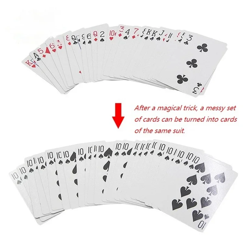 1Set Changeable Card Magic Tircks  Props Poker Atomic Cards Close-up Techniques Performing Magic Props Magic Playing Cards