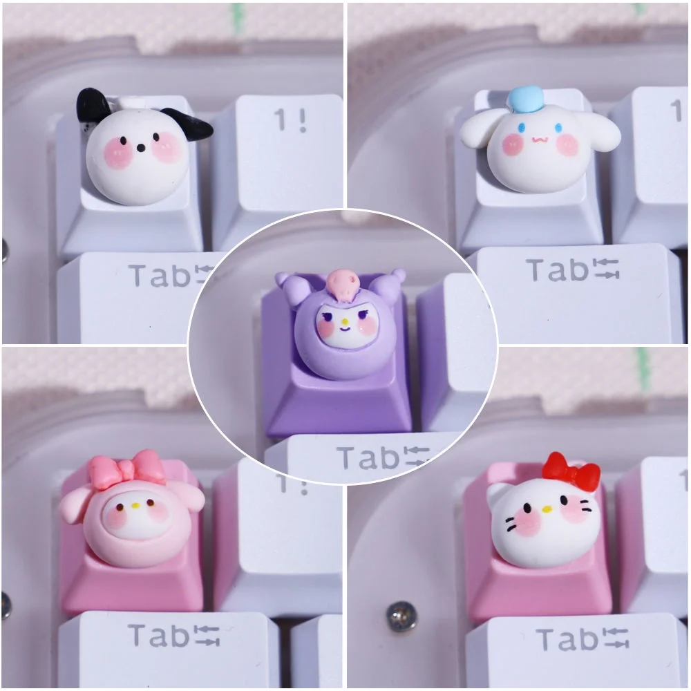 

3D Cartoon Keycap Cute Kuromi Melody Single ESC Keycap for Cross Shaft Mechanical Keyboard