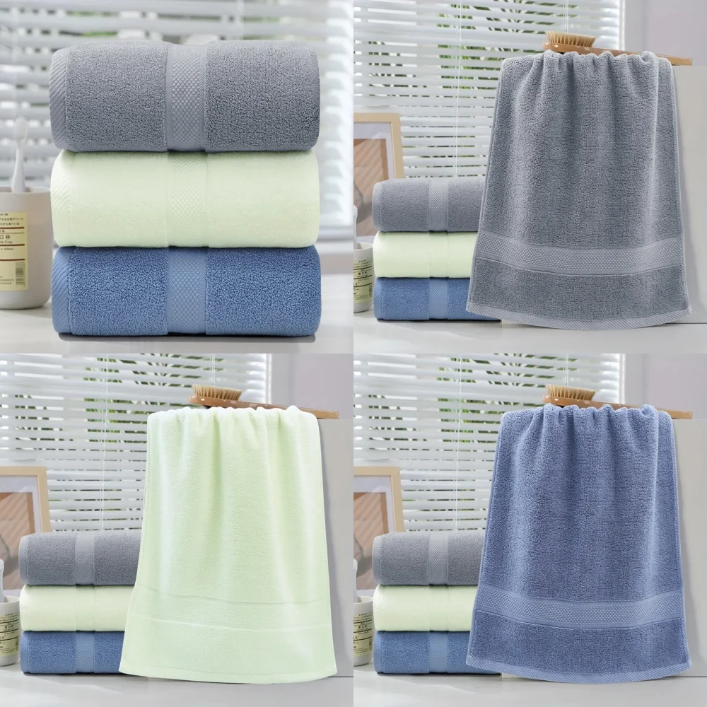 

towel3PC Soft Woven Striped Towel Set Luxury Bath Towels for Home Hotel Spa Use Quick Dry Absorbent Cotton Fabric