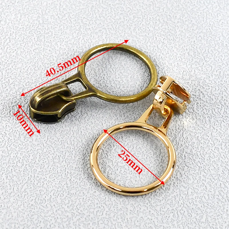 

5-30Pcs 5# Nylon Zipper Slider Puller Bag Pocket Decorative Zippers Pull Head Luggage Zip Repair Kit Garment Sewing Accessories