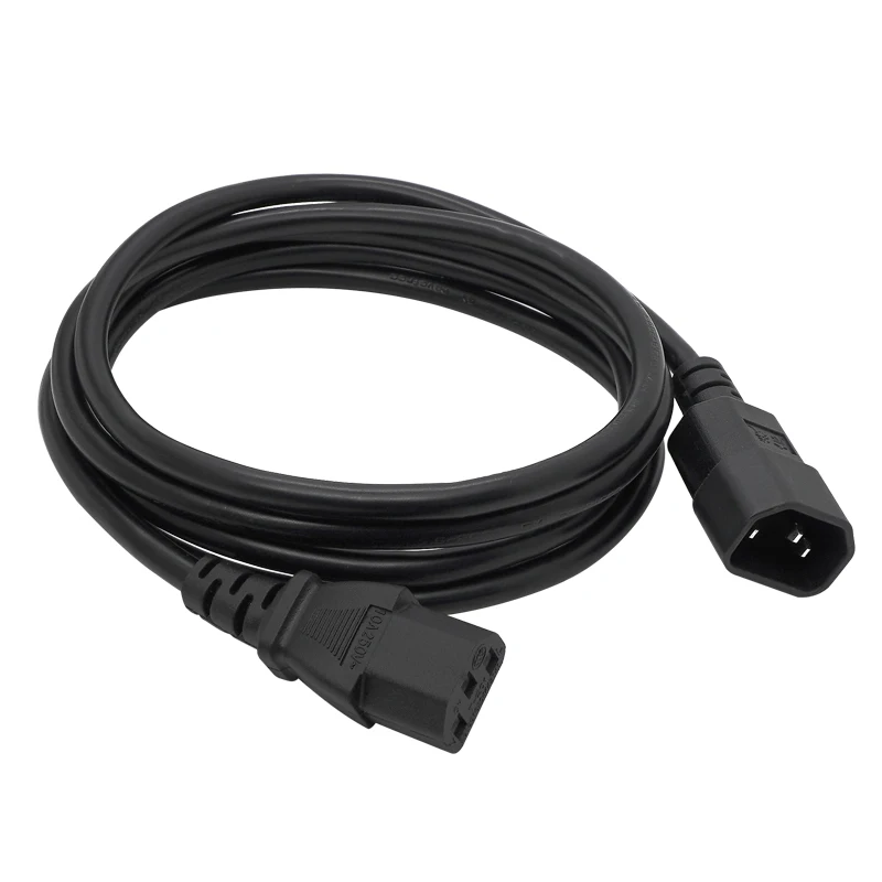 Cable de extensión IEC C14 C13, Cable de alimentación de 3m, 5m, UPS, IEC 320 C13, 0,2 m, 5M, para Monitor de ordenador, PC, DMX, DJ, luz de