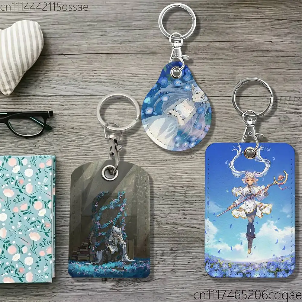 F-Frieren Anime Magnetic keychain case For Apple Airtags, also suitable for Pandora Tag dog tracker/locator devices