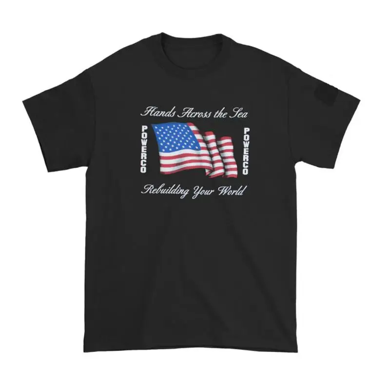 Neil Young POWERCO Hands Across the Sea Rebuilding Your World T shirts Reprint