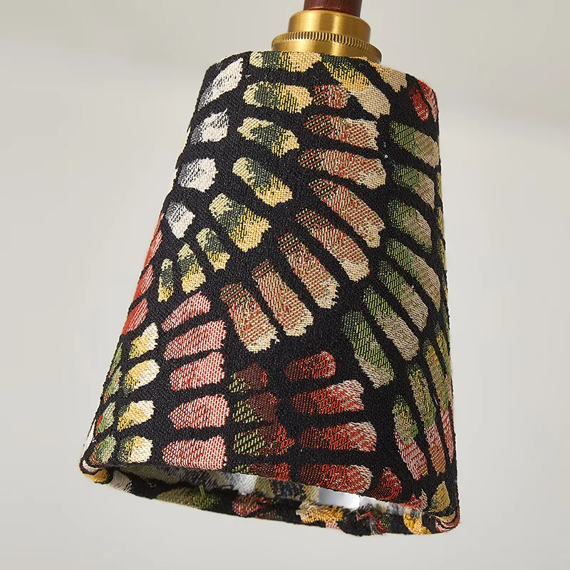 

Modern Designer LED Pendant Lights Fabric Lampshade Hanging Lamps Bedroom Bedside Atmosphere Decoration Art Ceiling Chandelier