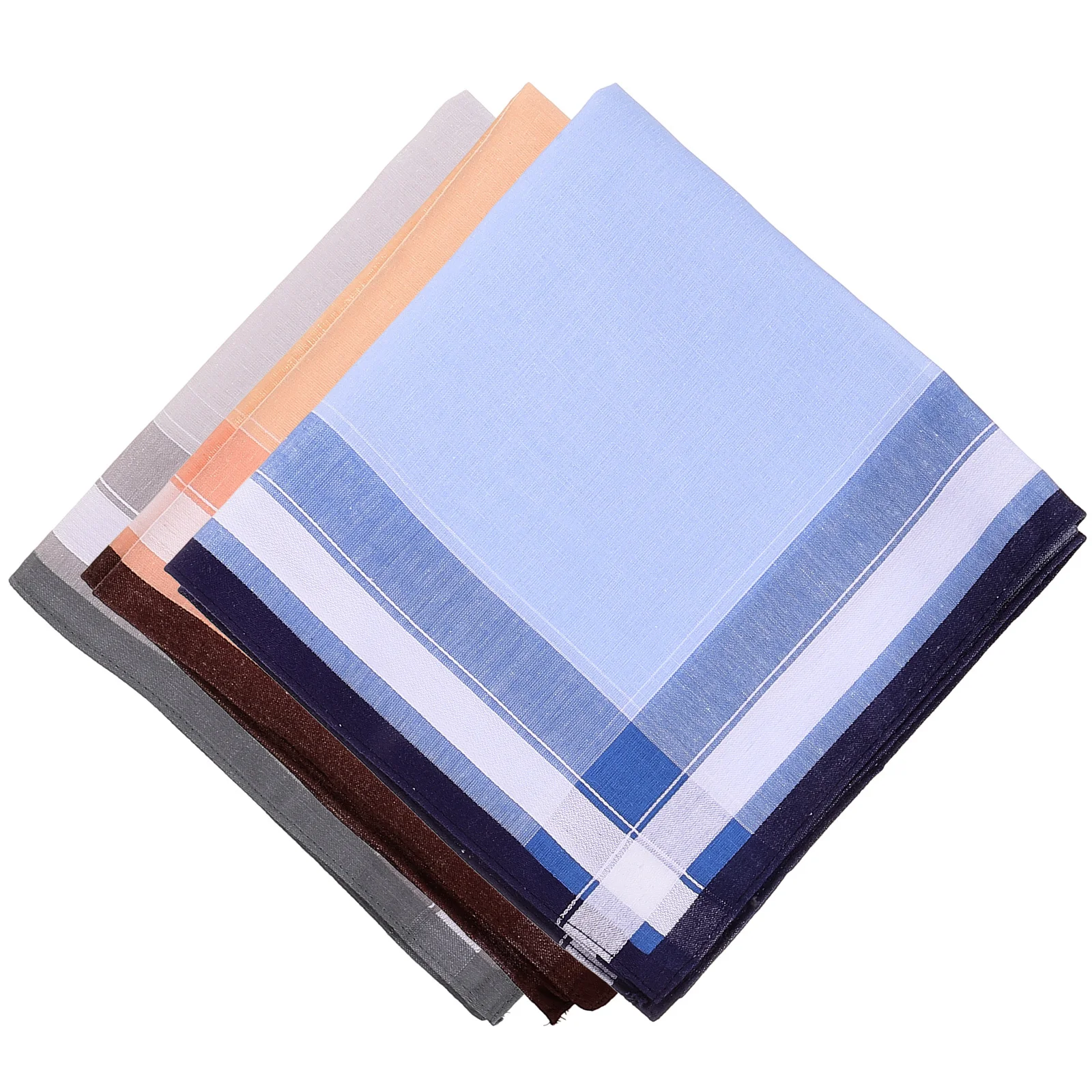 3 قطعة جيب قطني كامل مربع لينة مريحة كبيرة الحجم الرجال منديل الشاي حفل زفاف هدية جيب مربع #2