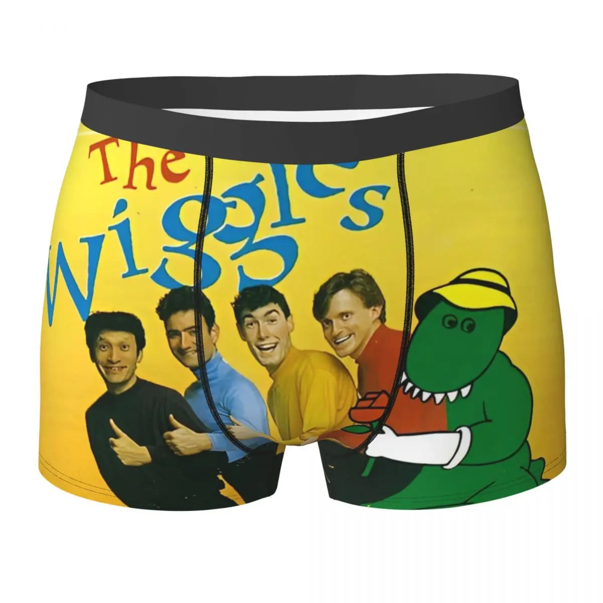 

Нижнее белье Wiggles, австралийская детская музыкальная группа, мужские трусы с принтом, однотонные шорты, модные шорты, большие размеры 2XL