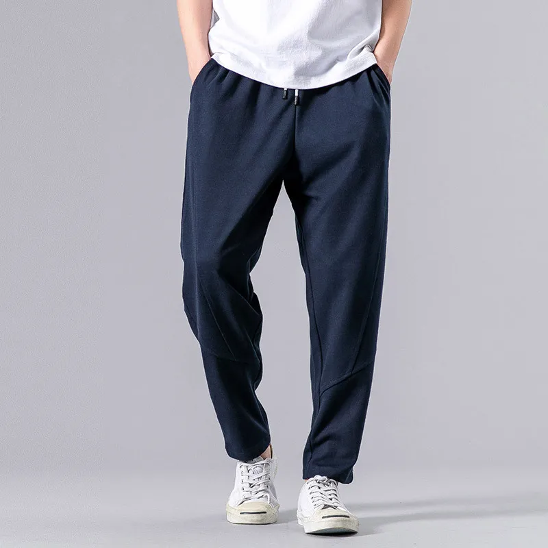 Harem Pants Men's Loose Casual  Skinny National Fashion Sports Pants Ankle Banded Pants Chinese Style Men's Trousers plus Size