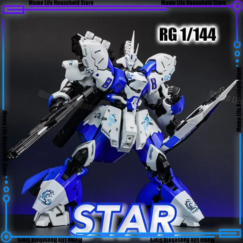 

STAR Model 1/144 RG MSN-04 Sazabi Qinghua Porcelain Assembly Model Kits Plastic skeleton Anime Action Figure Robot Plastic Model