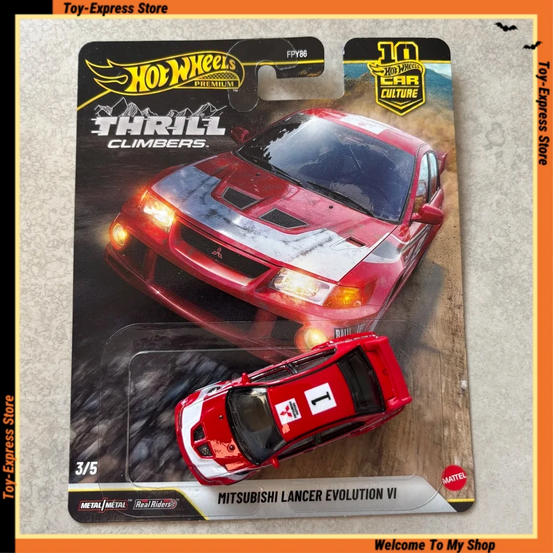 

Hot Wheels Premium New Mitsubishi Lancer Evolution VI Collectible Car Culture Thrill Climbers Diecast 1:64 Car Model Vehiche Toy
