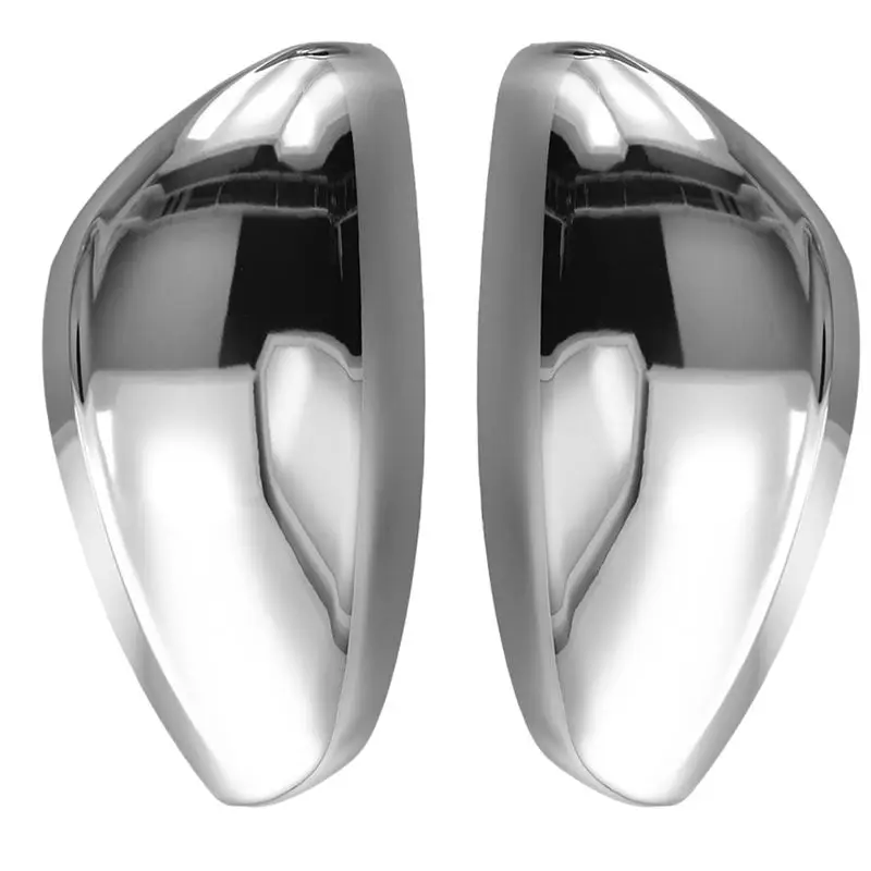 

AEF3-Chrome Rear View Mirror Cover Side Door Mirror Cap Replace For Citroen C3 C4 CACTUS 208 2008 16075120VG