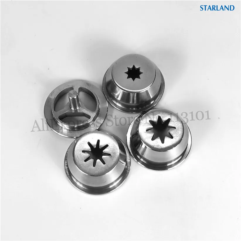 

4 Stainless Steel Churros Extruding Modeling Caps Churro Nozzle Shap Lids New Parts For Churros Machines Accessories 2 Options