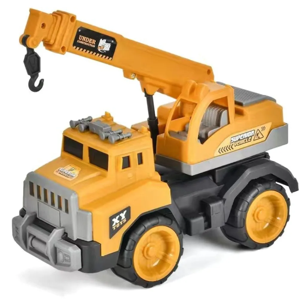

Plastic Engineering Vehicle Toys Simulation Inertia Excavator Bulldozer Models Mini Friction Powered