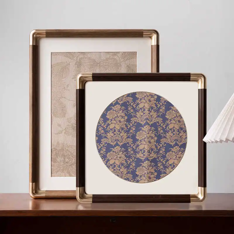 Blank Frame with Mat Board DIY Wall Hanging for Brush Writing Art Mounting