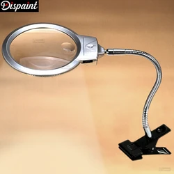 Dispaint Daimond Painting Full 5D Square/ Round Led Magnify Glass Diamond Painting magnifier Tools Gift