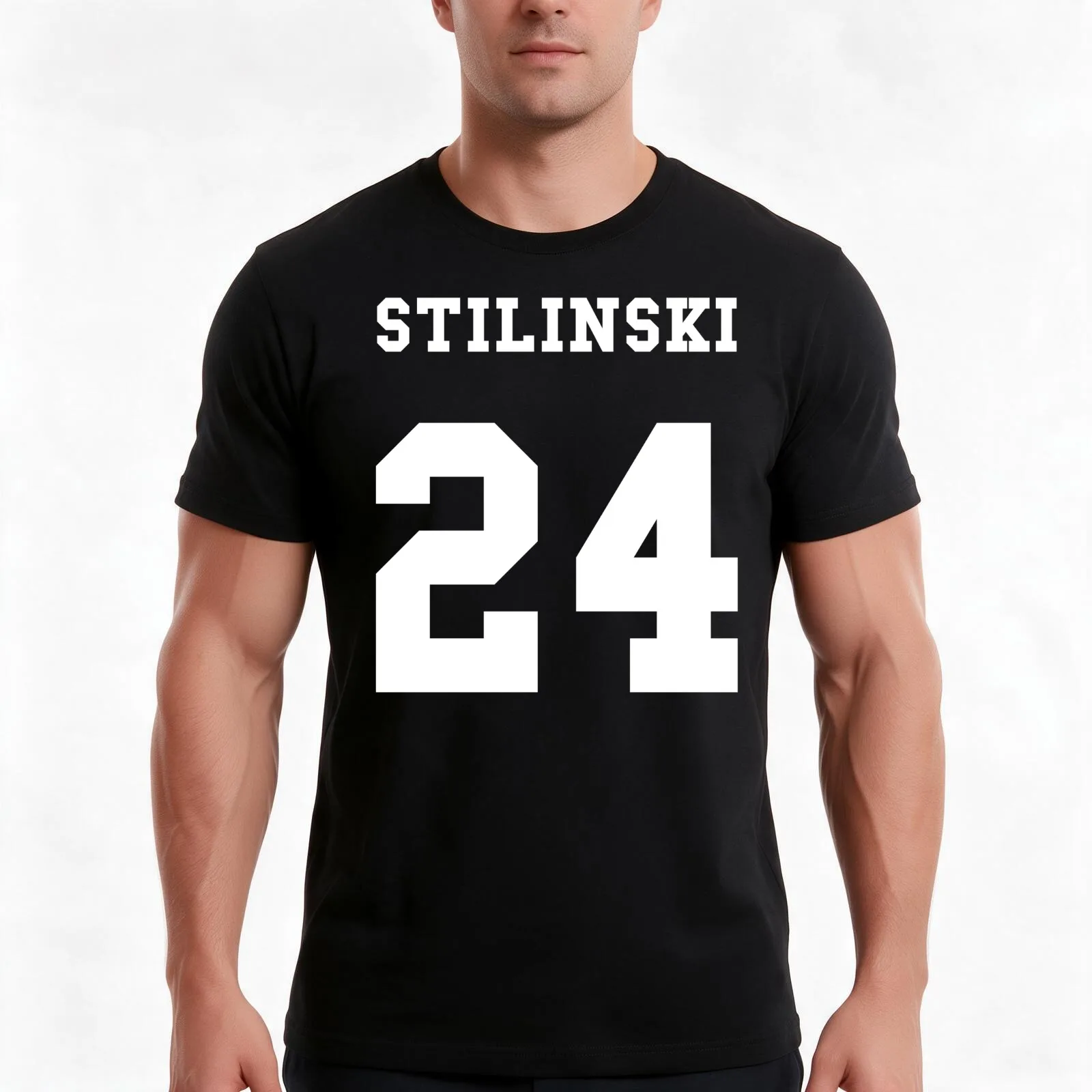 Stiles Stilinski 24 T-Shirt, Summer Casual Cotton Tee, Oversized Streetwear Tops, Vintage Graphic Print, Loose Fit Short Sleeve