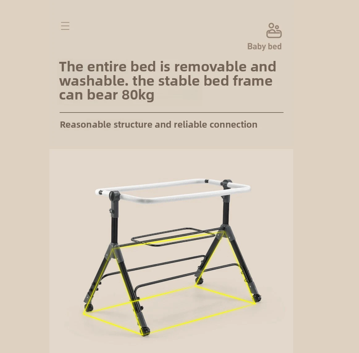 سرير أطفال مهد طفل سرير بيبي عش سرير أطفال الرضع أطفال أطفال حديثي الولادة سرير أثاث الطفل الأم طفل مشترك النوم