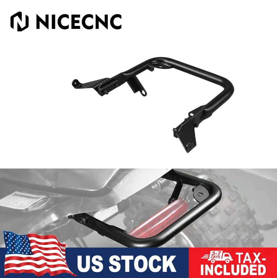 

NICECNC Rear Grab Bar Bumper Luggage Rack Mounting ATV for Honda TRX450R Kick Start 2006-2009 TRX450ER Electric Start 2006-2014