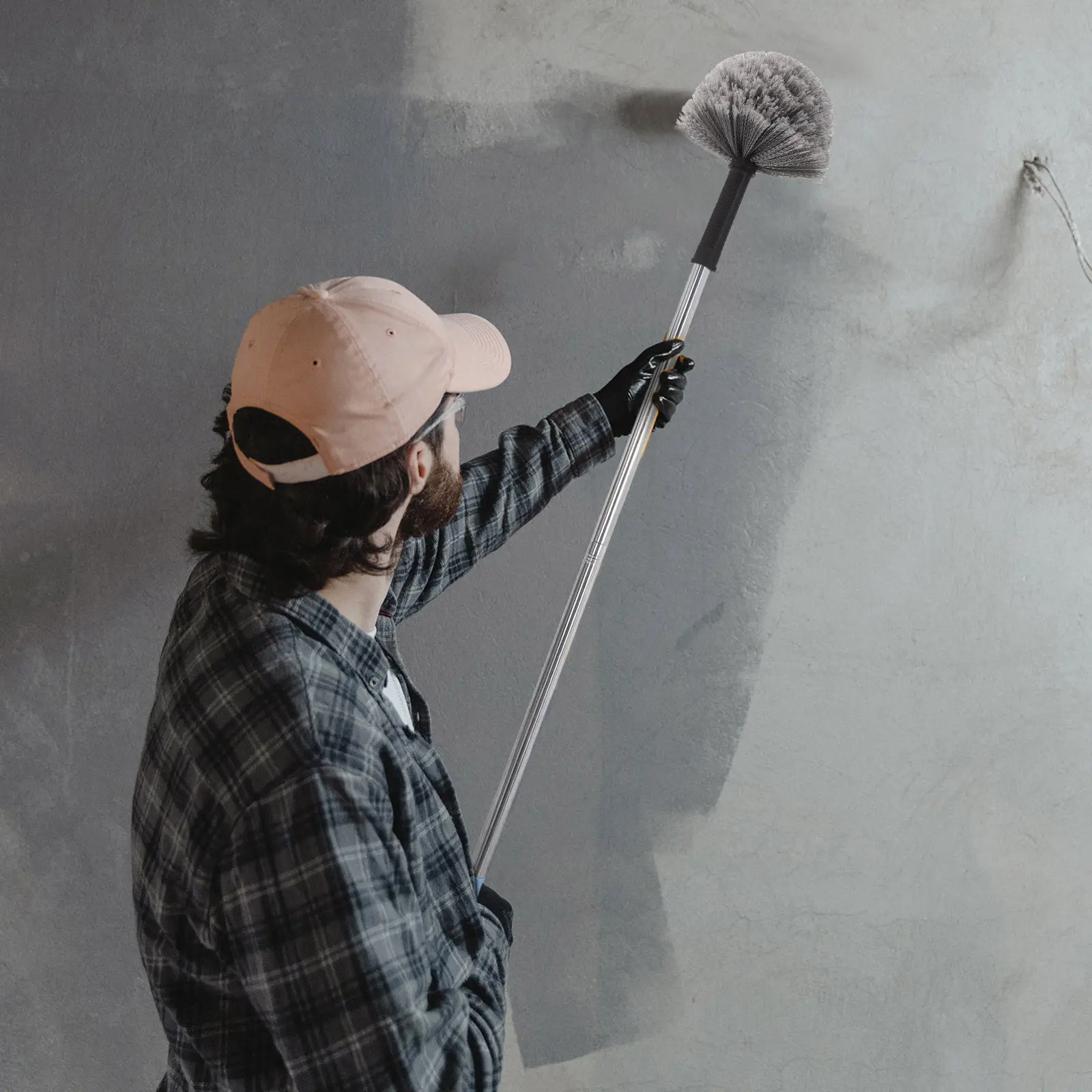 

Сменная насадка-щетка для удаления паутины с резьбовым креплением, пластиковая, с мягкой щетиной, для уборки паутины на улице и в помещении