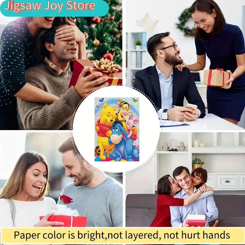 1000 Teile Winnie Puuh, Tigger, Maultier, I-Ah Puzzle - Offizielles Geburtstags-/Weihnachtsfeier-Spiel, Großes Puzzle für Erwachsene