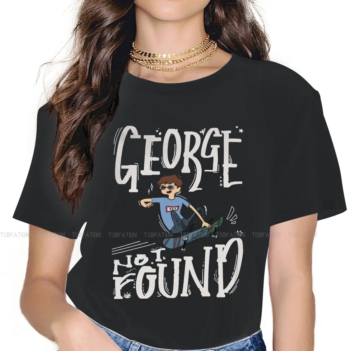 George Skateboarding magliette da donna Dream SMP Grunge abbigliamento femminile Vintage top grafici in cotone sciolto